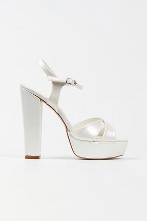 کفش مجلسی سفید زنانه پاشنه پلتفرم KAYRA VARDAR SHOES - کد 870178819