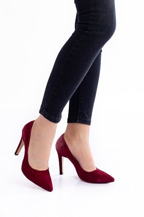 کفش مجلسی زرشکی زنانه چرم مصنوعی KAYRA VARDAR SHOES - کد 870178825