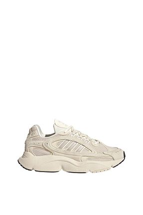 کفش اسنیکر بژ زنانه بند دار adidas - کد 855990704