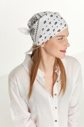 دستمال گردن سفید زنانه پلی استر MARBERRY - کد 870218000