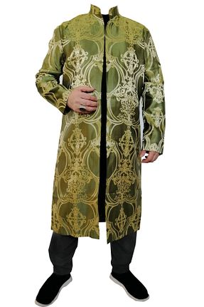 لباس سبز مردانه ساتن Kaftan Collection - کد 870207614