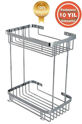 نظم دهنده حمام طوسی استیل ضد زنگ ÇELİK BANYO - کد 300367267