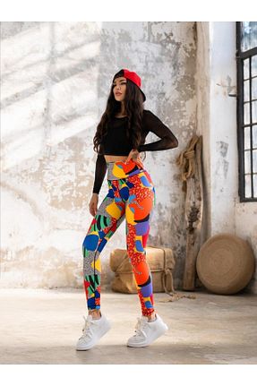 ساق شلواری اسپرت قرمز زنانه بافتنی LizzSpor - کد 255178295