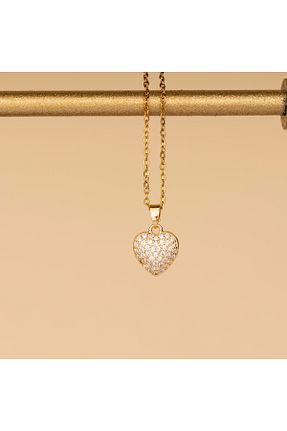 گردنبند استیل ( فولاد ) طلائی زنانه استیل ضد زنگ Monilia - کد 870223775