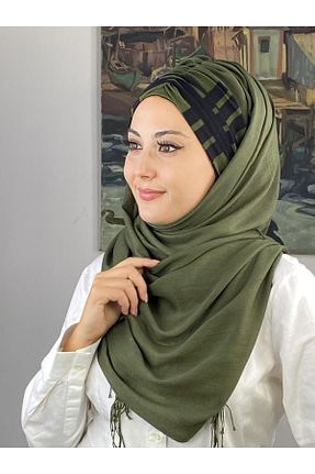 روسری خاکی ŞaلیترDesen BUTİKAMBAR - کد 870228411