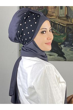 روسری طوسی Puantiyeli BUTİKAMBAR - کد 870228571
