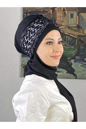 روسری مشکی BUTİKAMBAR - کد 870228646