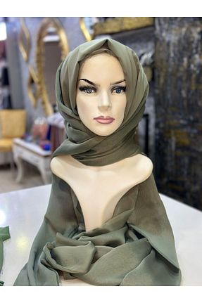 شال سبز زنانه شیفون zagreus - کد 870229369