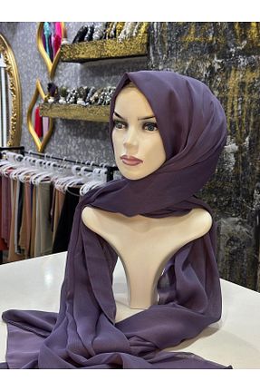 شال بنفش زنانه شیفون zagreus - کد 870230650