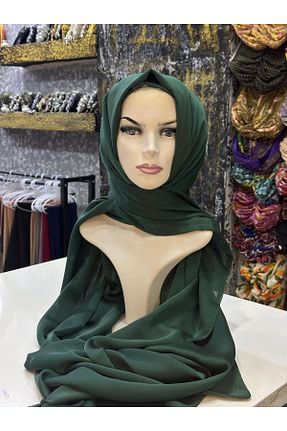 شال سبز زنانه شیفون zagreus - کد 870235102