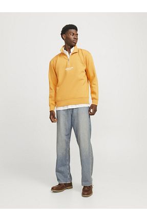 سوئیشرت زرد مردانه چاپی Jack & Jones - کد 870242613
