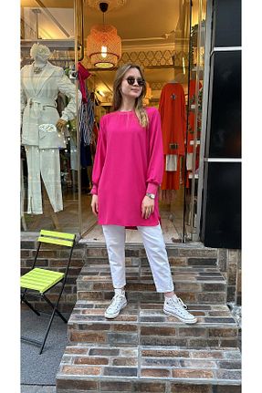 تونیک صورتی زنانه بافتنی ceren irem boutique - کد 824903806