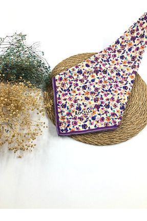 روسری بنفش پنبه ای Kamelya - کد 859819491