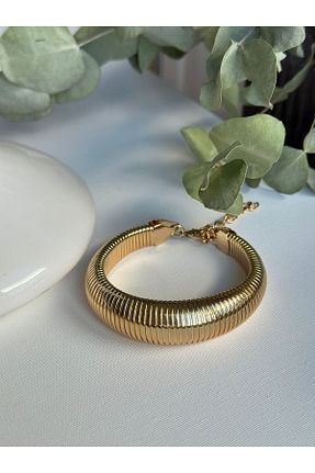دستبند جواهر طلائی زنانه استیل (فولاد) Thariaccessory - کد 870246210
