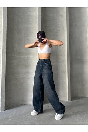 شلوار آبی زنانه پنبه ای Chic Woman Denim - کد 870271523