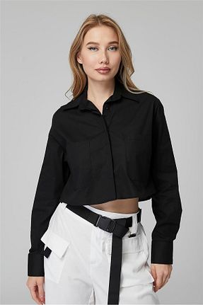 پیراهن مشکی زنانه یقه پیراهنی Home Store - کد 846988492