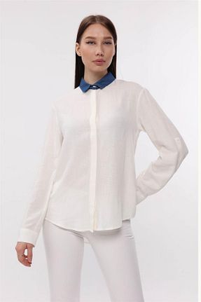 پیراهن نباتی زنانه یقه پیراهنی Home Store - کد 694729377