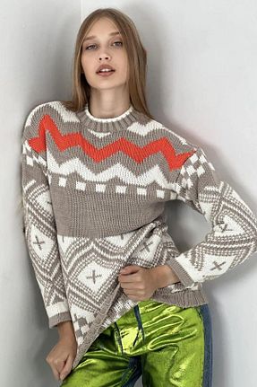 پلیور صورتی زنانه ساده Miss Poem - کد 852836837