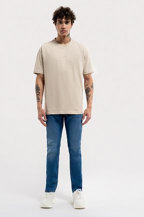 شلوار جین آبی مردانه پاچه لوله تفنگی Loft - کد 870324550