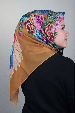 روسری رنگی پنبه ای Blue Trend - کد 870329094