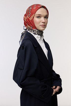 روسری قرمز İpek Tivil Qef - کد 870363997