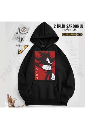 سوئیشرت مشکی زنانه چاپی ZOKAWEAR - کد 870368486