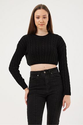 پلیور مشکی زنانه Saç Örgü POODLE - کد 870374374