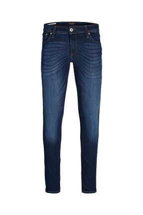 شلوار جین سرمه ای مردانه پاچه تنگ Jack & Jones - کد 640095
