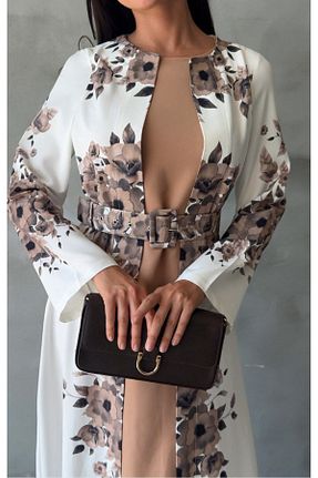 لباس حجاب قهوه ای زنانه رگولار suphias - کد 870373923