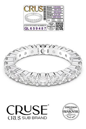 انگشتر نقره زنانه کریستال Cruse - کد 800107649