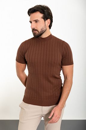 پلیور نارنجی مردانه اسلیم فیت Mcr - کد 813886630