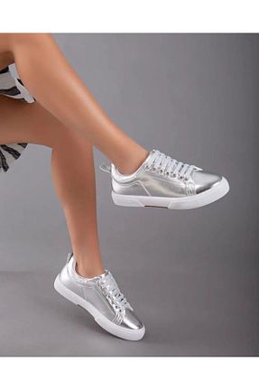 کفش اسنیکر طوسی زنانه بند دار imka - کد 870923856