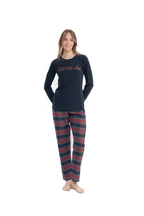 ست لباس راحتی سرمه ای زنانه پنبه ای U.S. Polo Assn. - کد 870381550
