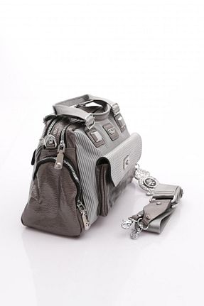 کیف دستی طوسی زنانه پلی استر ÇÇS - کد 780878824