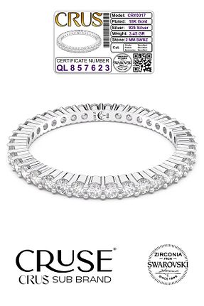 انگشتر نقره زنانه کریستال Cruse - کد 870404163