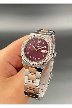 ساعت مچی طلائی زنانه 34 میلی متر Daniel Klein - کد 870929740