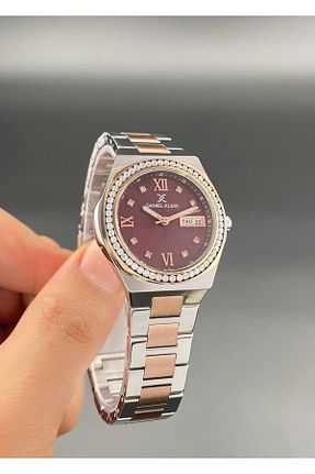 ساعت مچی طلائی زنانه 34 میلی متر Daniel Klein - کد 870929740