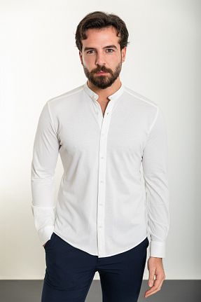 پیراهن نباتی مردانه اسلیم فیت Mcr - کد 813892112