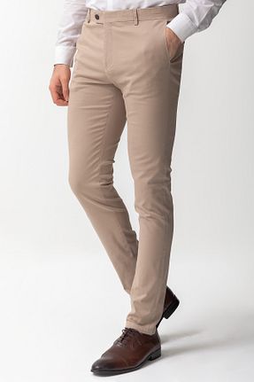 شلوار بژ مردانه الاستین Mcr - کد 312777737