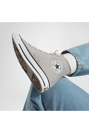 کفش اسنیکر طوسی زنانه بند دار Converse - کد 870411611