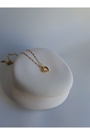 گردنبند جواهر طلائی زنانه برنجی BHR AKSESUAR - کد 870411672