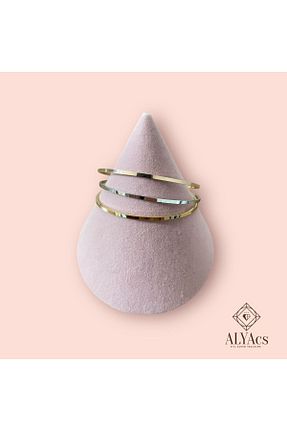 دستبند استیل (فولاد) رنگی زنانه استیل ضد زنگ alyacs - کد 870414779