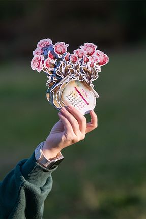 تقویم صورتی huhuli - کد 871006115