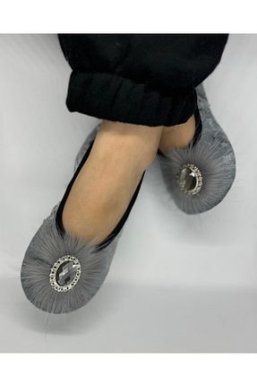 پاپوش طوسی زنانه پارچه ای SiFu STYLE - کد 870464708