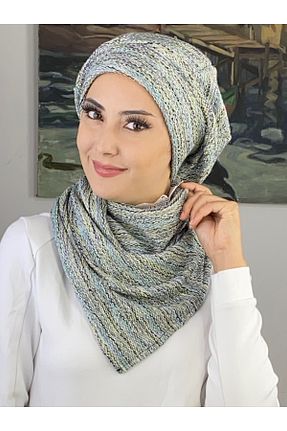 روسری آبی BUTİKAMBAR - کد 870479581