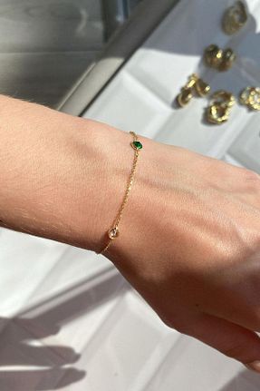 دستبند نقره طلائی زنانه 925 عیار Spossy Silver Jewelry - کد 870487444