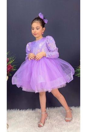 لباس مجلسی و فارغ التحصیلی بنفش بچه گانه پلی استر Mnk Baby&Kids - کد 820463543