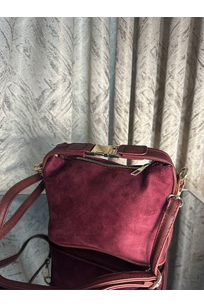 کیف دستی زرشکی زنانه سایز متوسط MM BAG - کد 870495931