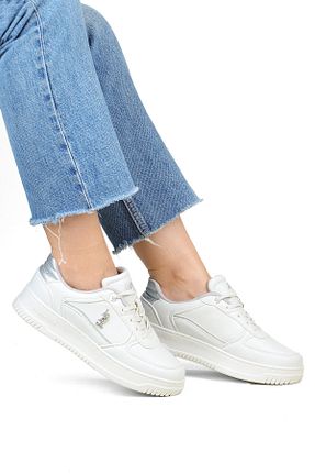 کفش اسنیکر سفید زنانه بند دار U.S. Polo Assn. - کد 870492088
