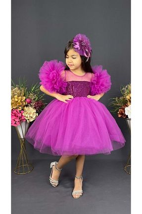 لباس بنفش بچه گانه بافتنی Mnk Baby&Kids - کد 661510672